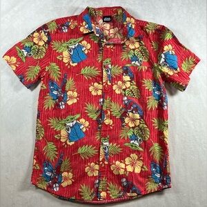 Official Star Wars Size Small Hawaii Tiki Shirt Grogu Baby Yoda All Over Print
